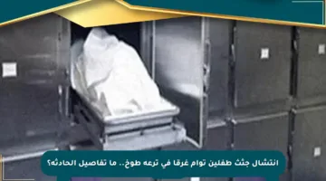 انتشال جثث طفلين توأم غرقا في ترعة طوخ.. ما تفاصيل الحادثة؟